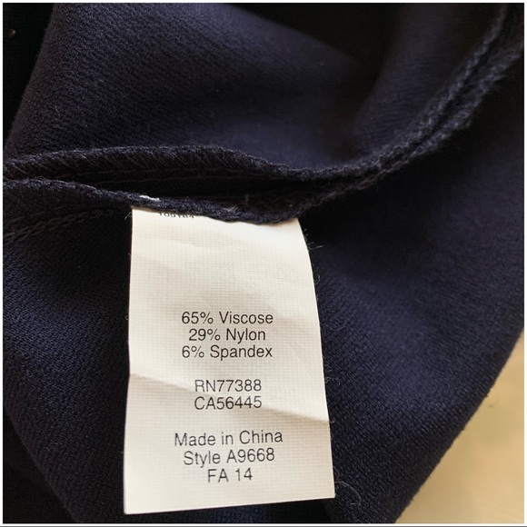 J CREW TIPPED GAMINE DRESS NAVY BLUE - Picture 9 of 9